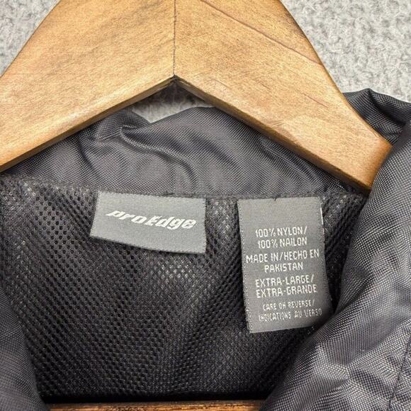 Vintage Detroit Red Wings Windbreaker Jacket men's XL Black Zip Embroidered Logo - Picture 6 of 8